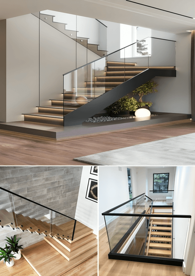 glass-staircase-rails image - Layer Three Solutions