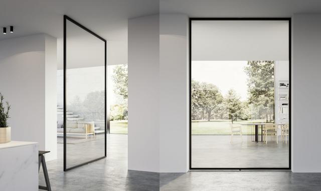 Ultra Slim Minimal Pivot Door System