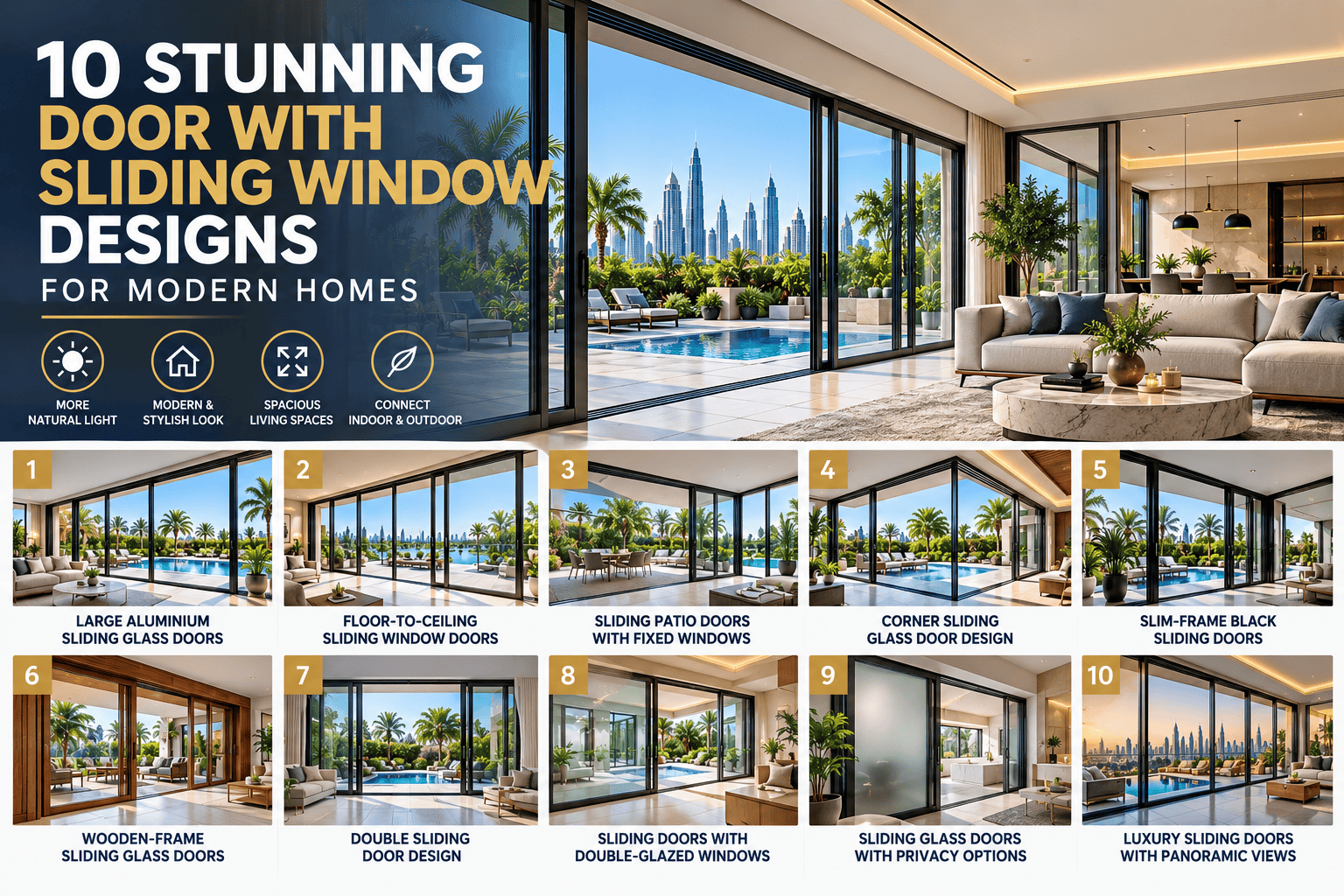 10 Stunning Door With Sliding Window Designs for Modern Homes