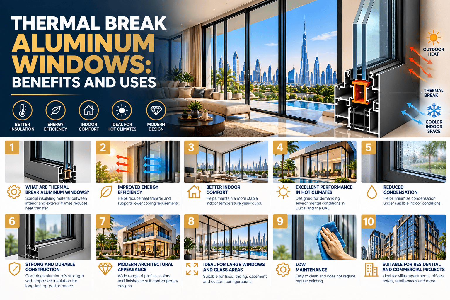 Thermal Break Aluminum Windows: Benefits and Uses