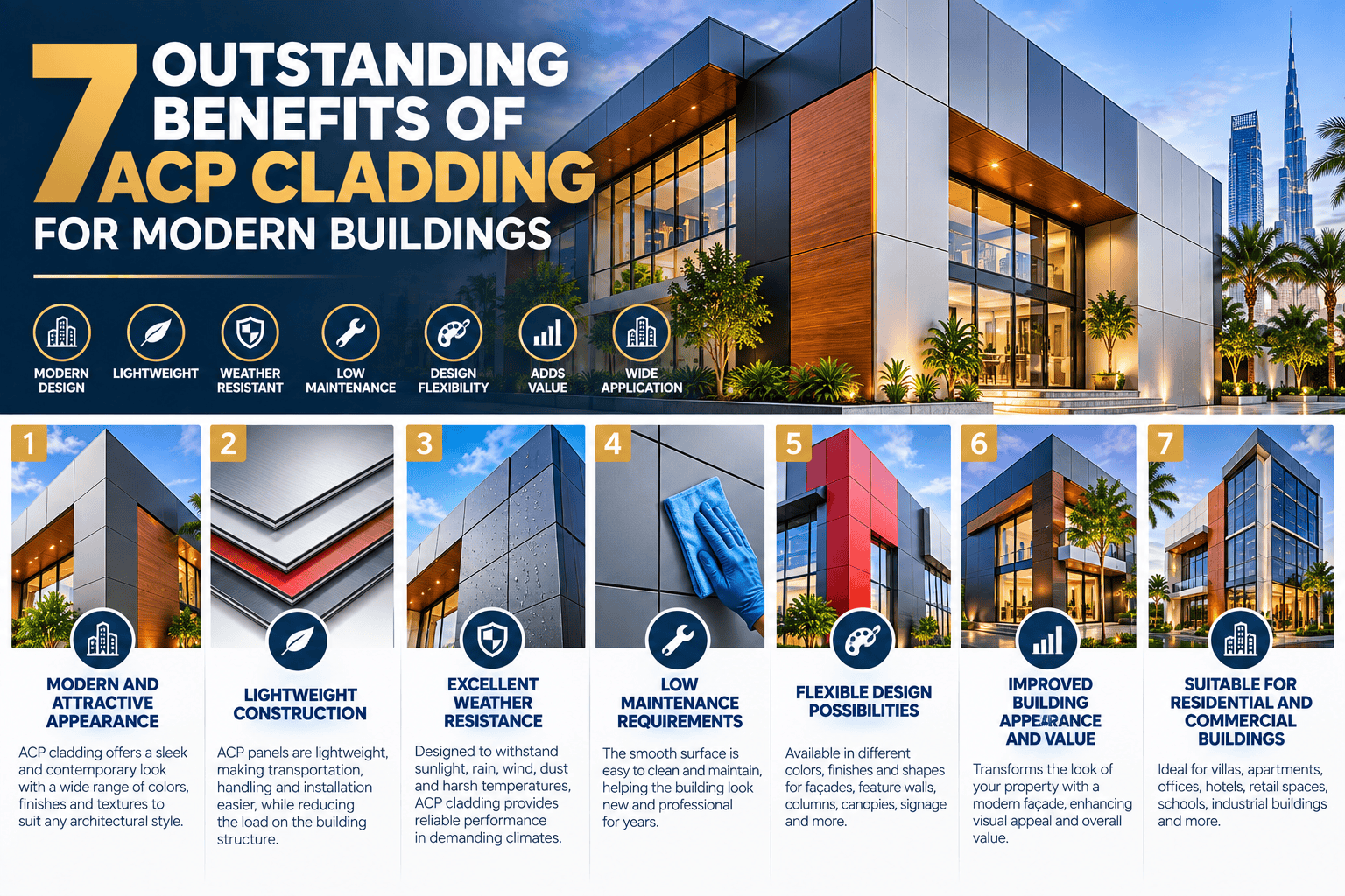 7 Outstanding Benefits of ACP Cladding for Modern Buildings