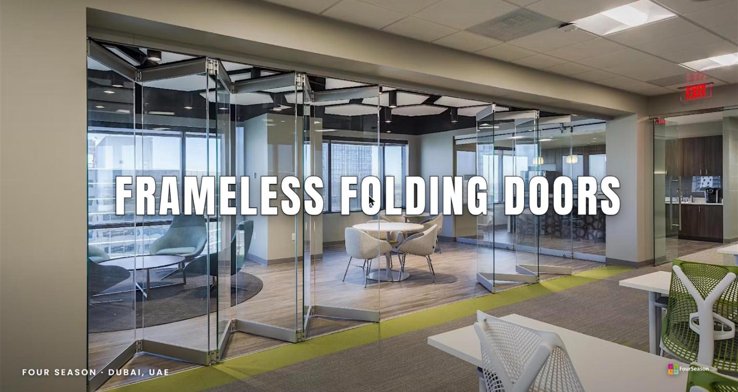 frameless folding doors